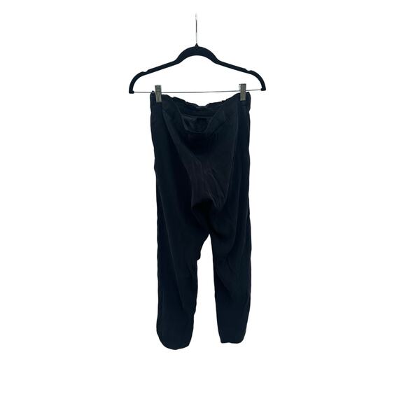 Black Tie Waist Flowy Pants - Picture 1 of 4